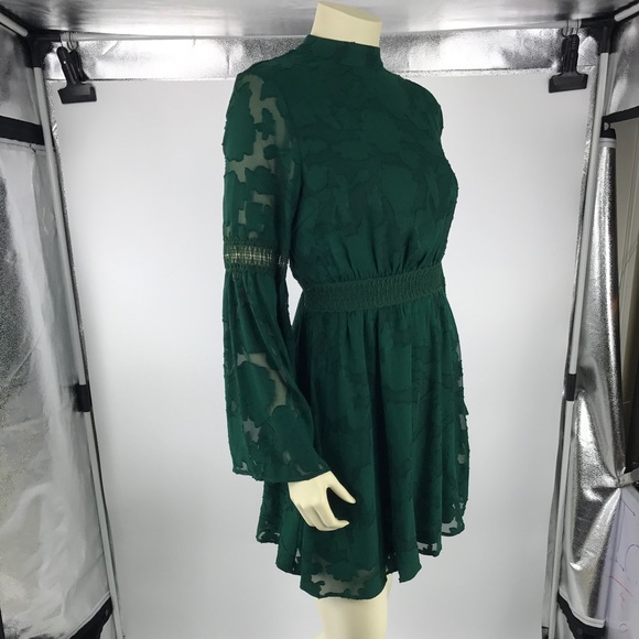 Emerald boho dress Clearance